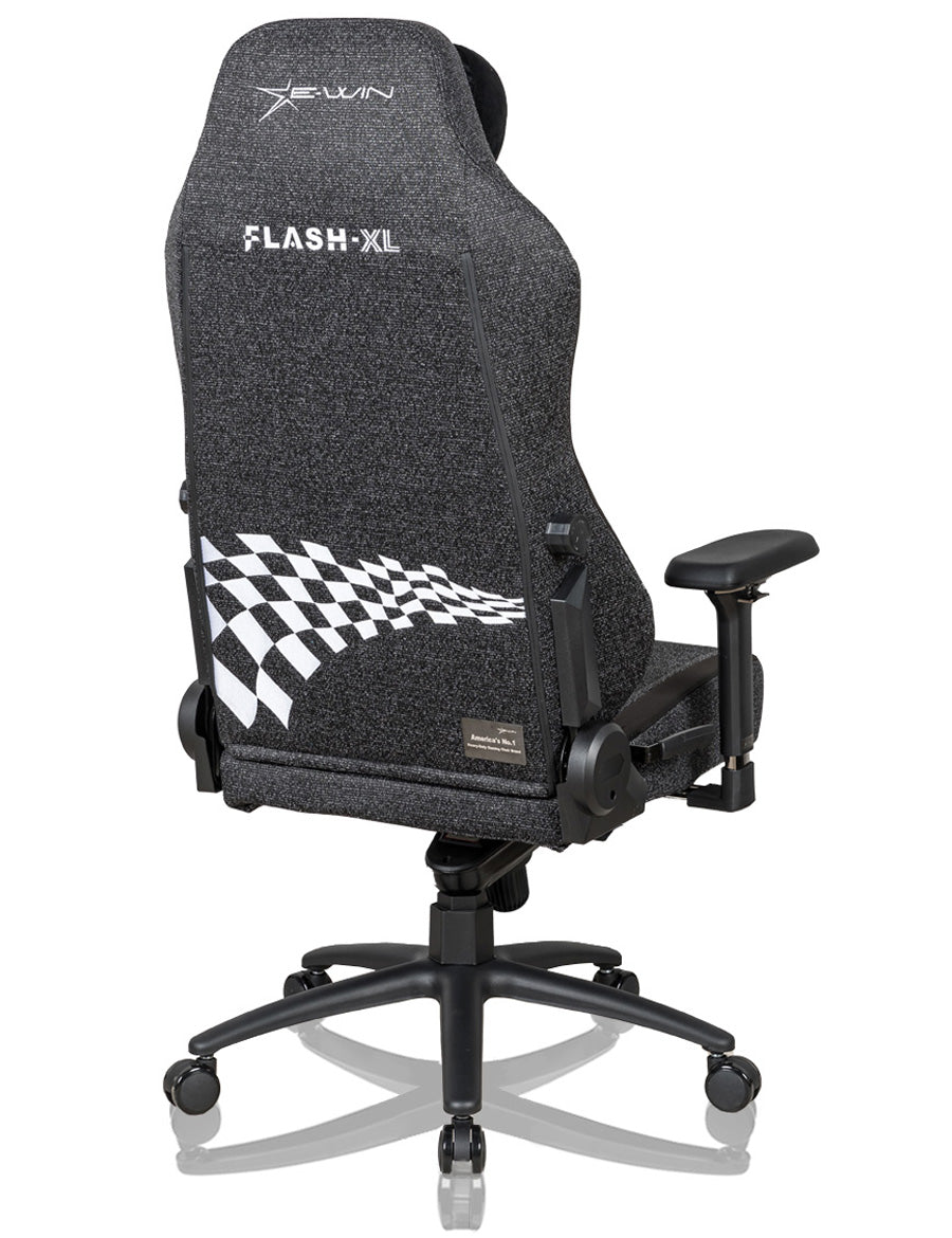 E-WIN Flash XL Size Upgraded Series Soft-Weave Fabric Ergonomic Computer Gaming Office Chair with Pillows-FLJ-XL-REV